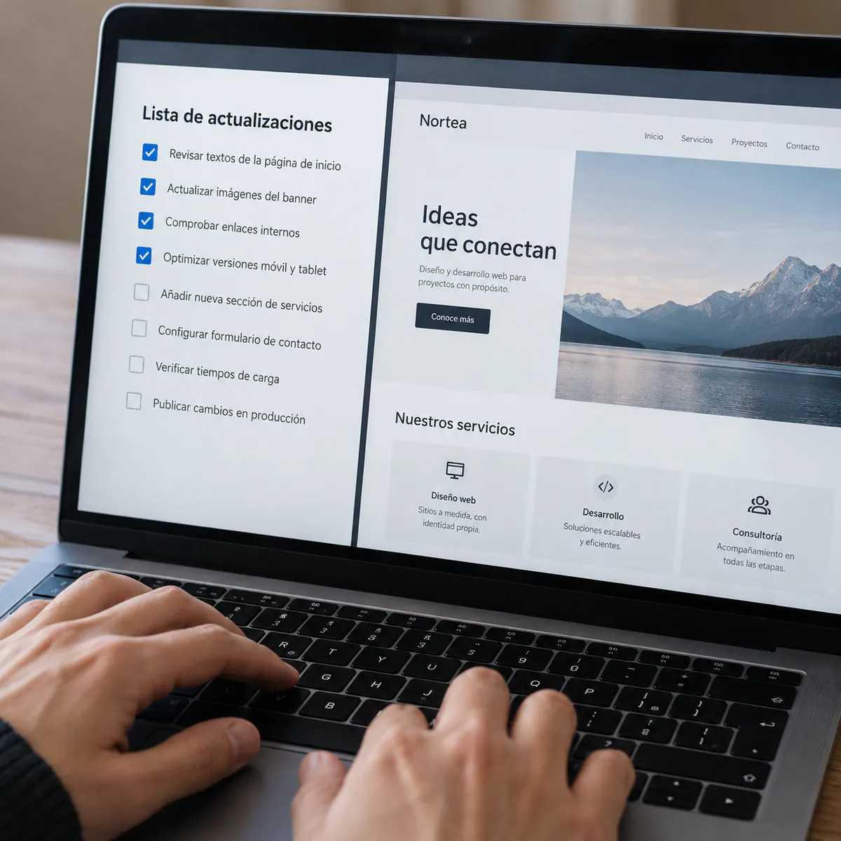 Ejemplo de Mantenimiento Web